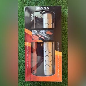 NIB Lynx Smoker Set with Handle-Made of 304 Heavy Gauge Stainless Steel